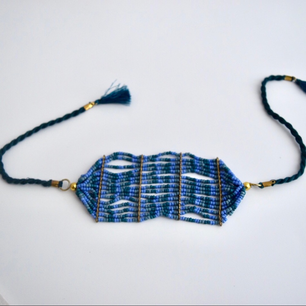 Tie on Seed Bead Bracelet